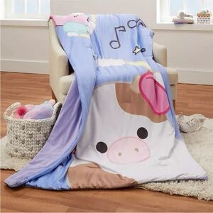 Squishmallows Just A Note Snuggle Throw Soft NWT